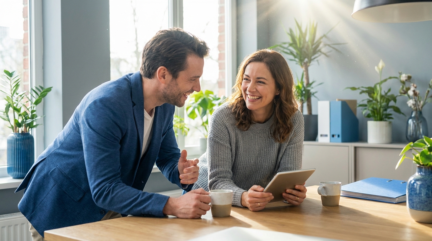 A GrowthPath advisor guiding a business owner